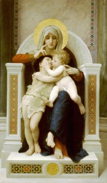  saint - La Vierge LEnfant Jesus et Saint Jean Baptiste William Adolphe Bouguereau Religiosen Christentum